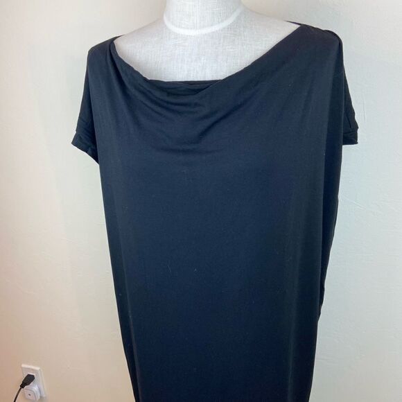 Eileen Fisher Short Sleeve Stretch Dress - Picture 2 of 6